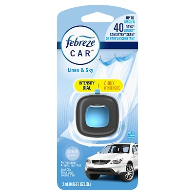 Febreze Car Air Freshener Vent Clip- Linen & Sky - 2ml