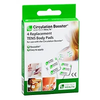High Tech Health Circulation Booster Replacement TENS Body Pads - 4s
