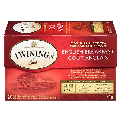 Twinings Tea - English Breakfast - 20s