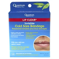 Quantum Health Lip Clear Invisible Cold Sore Bandages - 12's