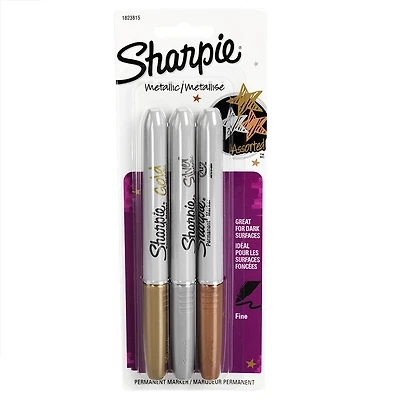 Sharpie Metallic Permanent Marker - 3 pack