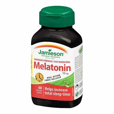 Jamieson Melatonin 10 mg Fast Dissolving Timed Release Tablets - 60's
