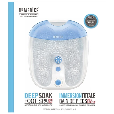 HoMedics Deep Soak Foot Spa with Heat - FB-65-CA