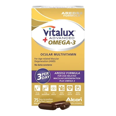 Vitalux Advanced + Omega-3 Capsules - 75s