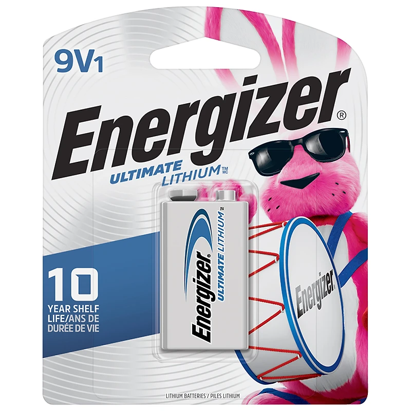 Energizer Ultimate Lithium 9V Battery - L522BP