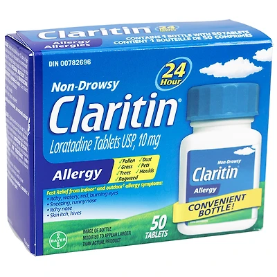 Claritin Non-Drowsy 24 Hour Allergy - 10mg - 50 Tablets