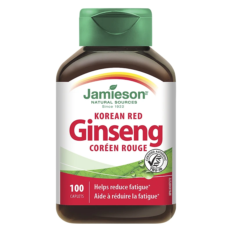 Jamieson Korean Red Ginseng - 55mg - 100 caplets