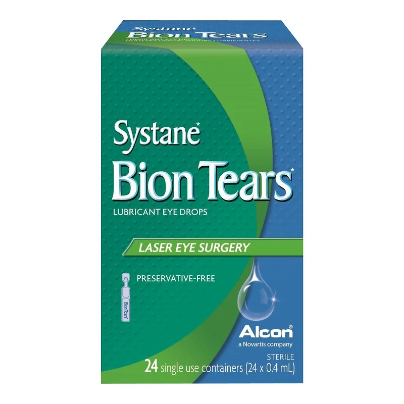 Systane Bion Tears Lubricant Eye Drops for Laser Eye Surgery - 24 x 0.4ml
