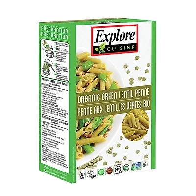 Explore Cuisine Penne - Green Lentil - 227g