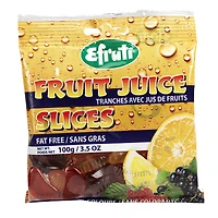 Efruti Gummi-Sweets Fruit Juice Slices - 100g