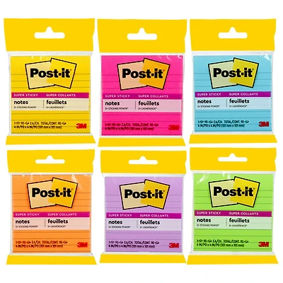 3M Post-it Super Sticky Notes - Rio De Janerio - 4x4 inches