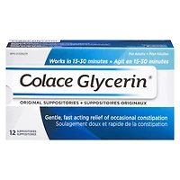 Colace Glycerin Suppositories - 12s