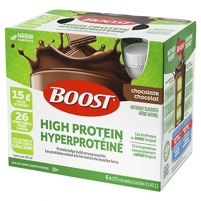BOOST High Protein Drink - Chocolate - 6 x 237ml