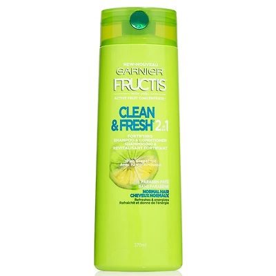Garnier Fructis Clean & Fresh 2in1 Shampoo & Conditioner - 370ml