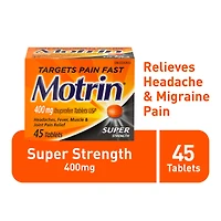 Motrin Super Strength Tablets - 45's