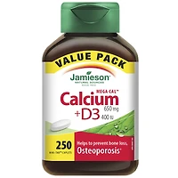 Jamieson Mega Cal Calcium 650 mg + D3 400 IU - 250s