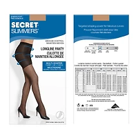 Secret Slimmers Control Top Longline Pantyhose - C - Neutral
