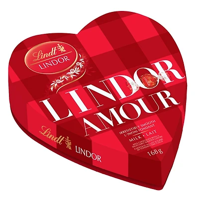 LINDOR AMOUR HEART MILK 168G