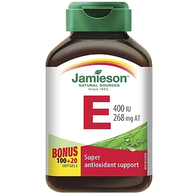 Jamieson Vitamin E 400 IU/268 mg AT  - 100's