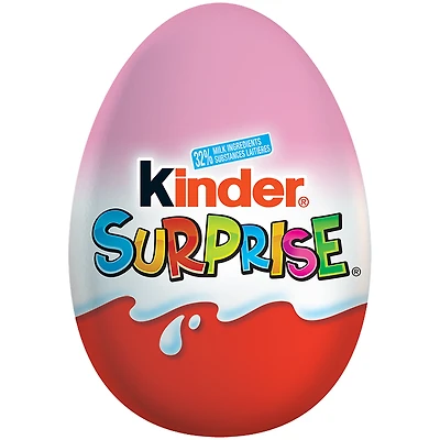 Kinder Surprise Milk Chocolate Egg with Toy - Pink - 20g