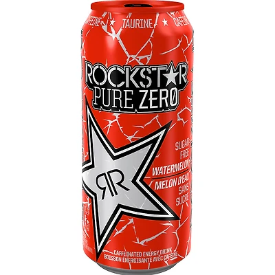 Rockstar Pure Zero Energy Drink - Watermelon - 473ml