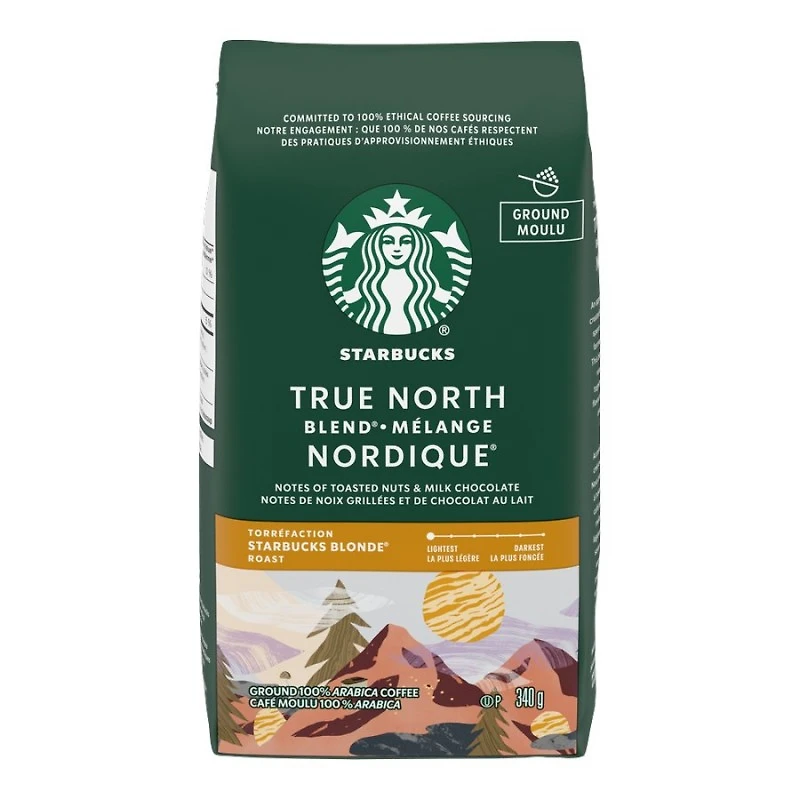Starbucks Coffee - True North Blonde Roast - Ground Coffee - 340g