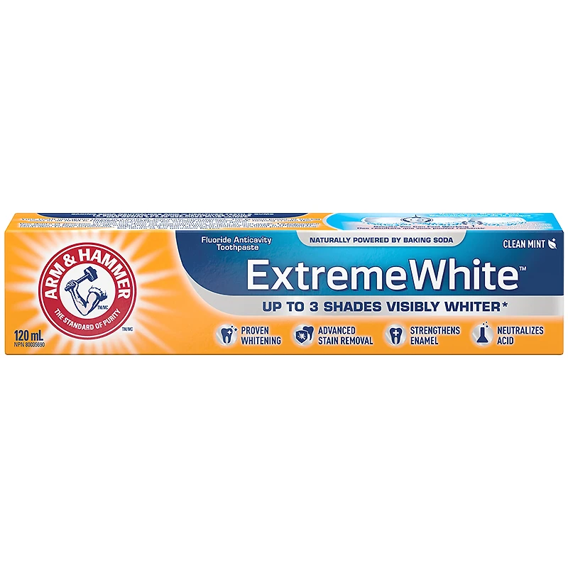 Arm & Hammer Extreme White Whitening Toothpaste - Clean Mint - 120ml