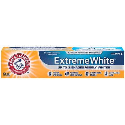 Arm & Hammer Extreme White Whitening Toothpaste - Clean Mint - 120ml