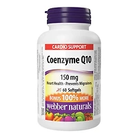 Webber Naturals Cardio Support Coenzyme Q10 Softgels - 150mg - 60's