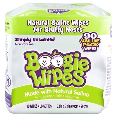 Boogie Wipes - Unscented - 90s