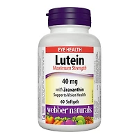 Webber Naturals Maximum Strength Lutein with Zeaxanthin Softgels - 60's
