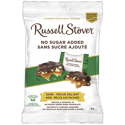 Russell Stover No Sugar Added Dark Chocolate Pecan Delight - 85g