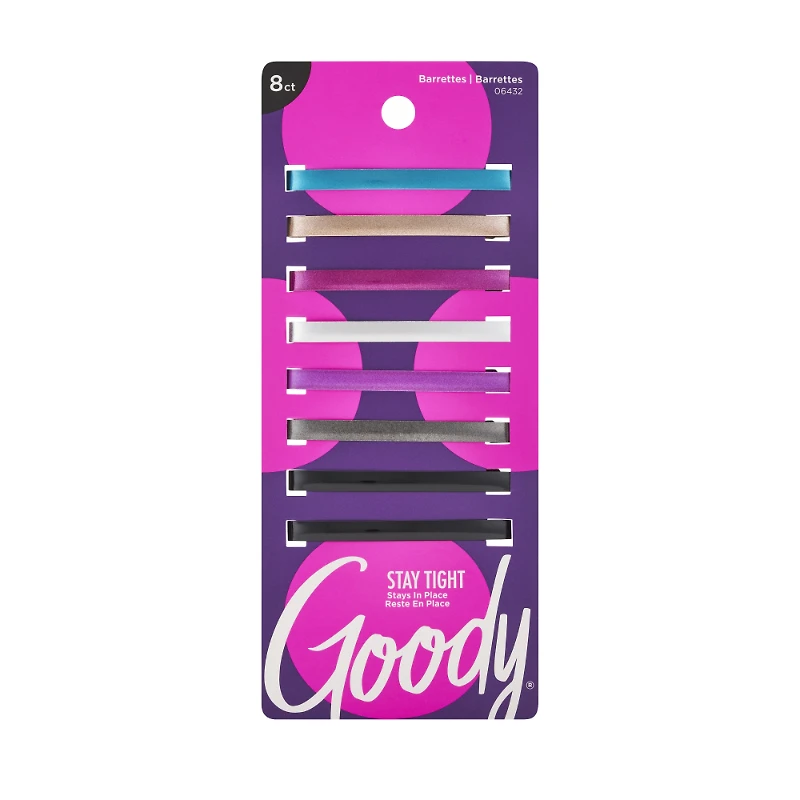 Goody Classics Metal Gloss Stay Tight Barrettes - 8s