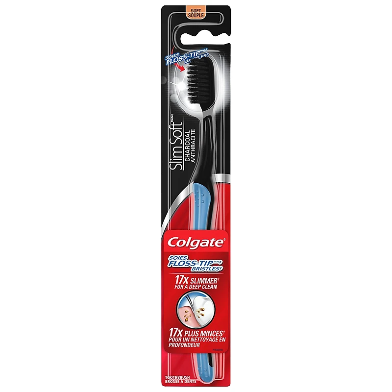 Colgate SlimSoft Charcoal Toothbrush - Soft