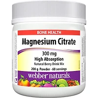 Webber Naturals Magnesium Citrate 300mg - 200g