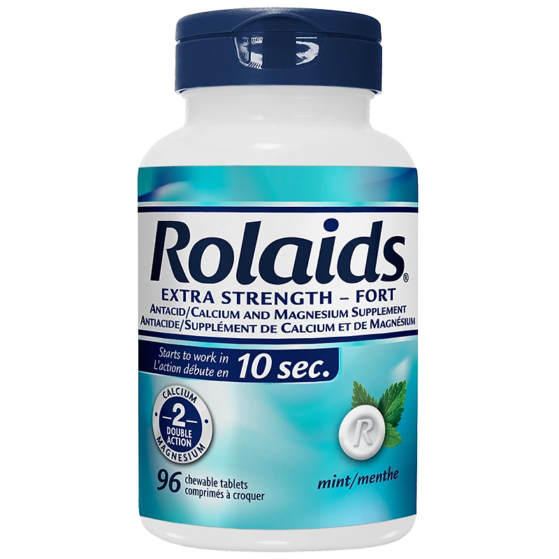 Rolaids Extra Strength Antacid Chewable Tablets - Mint - 96s