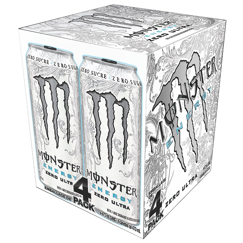 Monster Energy Drink - Ultra Zero - 4 x 473ml
