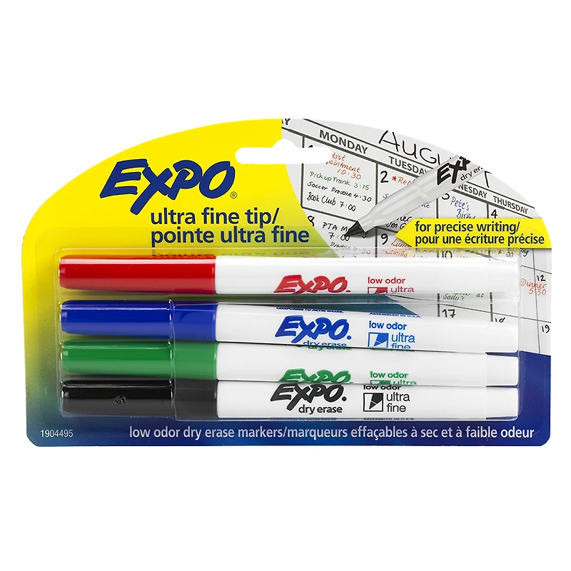 Expo Ultra Fine - Assorted - 4 Pack