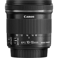 Canon EF-S 10-18mm f/4.5-5.6 IS STM Ultra Wide Zoom Lens - 9519B002
