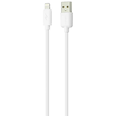 Logiix Sync/Charge Jolt XL 8-pin Lightning to USB Cable - 3 M - White - LGX-10936