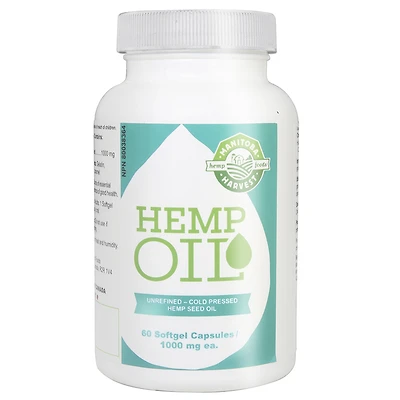 Manitoba Harvest Hemp Oil Softgel Capsules - 60s
