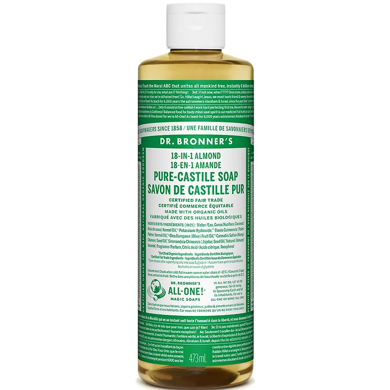 Dr. Bronner's 18-IN-1 Pure-Castile Liquid Soap - Almond - 473ml