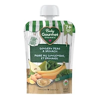 Baby Gourmet Plus Baby Food - Gingery Pear Spinach & Whole Grains - 128 ml