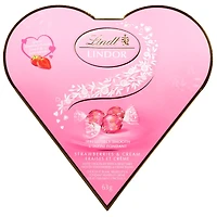 Lindt LINDOR Friendship Heart Strawberries and Cream White Chocolate Truffles - 60g