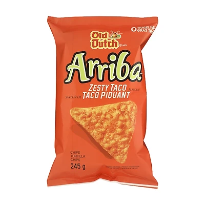 Old Dutch Arriba Tortilla Chips - Zesty Taco - 245g