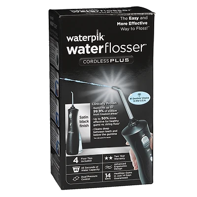 Waterpik Waterflosser Cordless Plus - Black - WP-462C