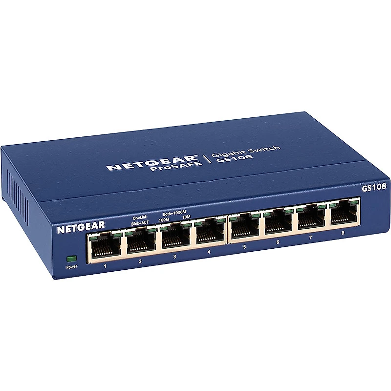 Netgear ProSAFE 8-Port Gigabit Desktop Switch - GS108-400NAS