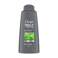 Dove Men + Care Fresh + Clean 2 in 1 Shampoo and Conditioner - Caffeine + Menthol - 750ml
