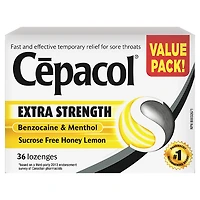 Cepacol Extra Strength Lozenges -  Honey Lemon - 36s