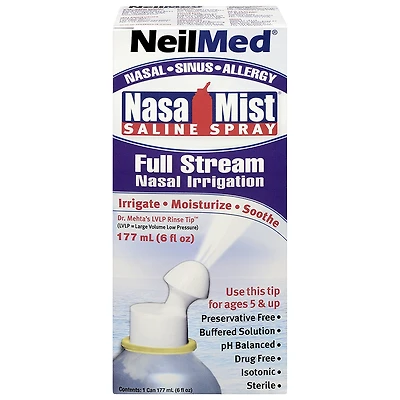 NeilMed NasaMist Saline Spray - Full Stream - 177ml